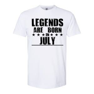 Legends Are Born In July Birthday Softstyle CVC T-Shirt