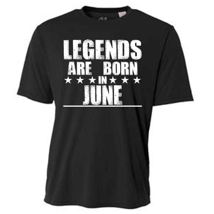 Legends Are Born In June Birthday Cooling Performance Crew T-Shirt