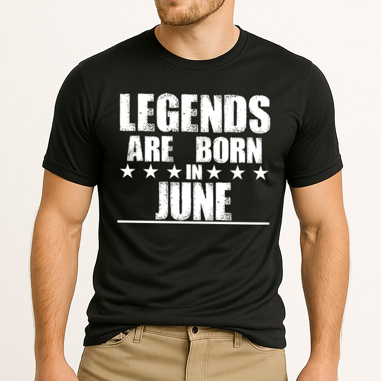 Legends Are Born In June Birthday Performance Shirt
