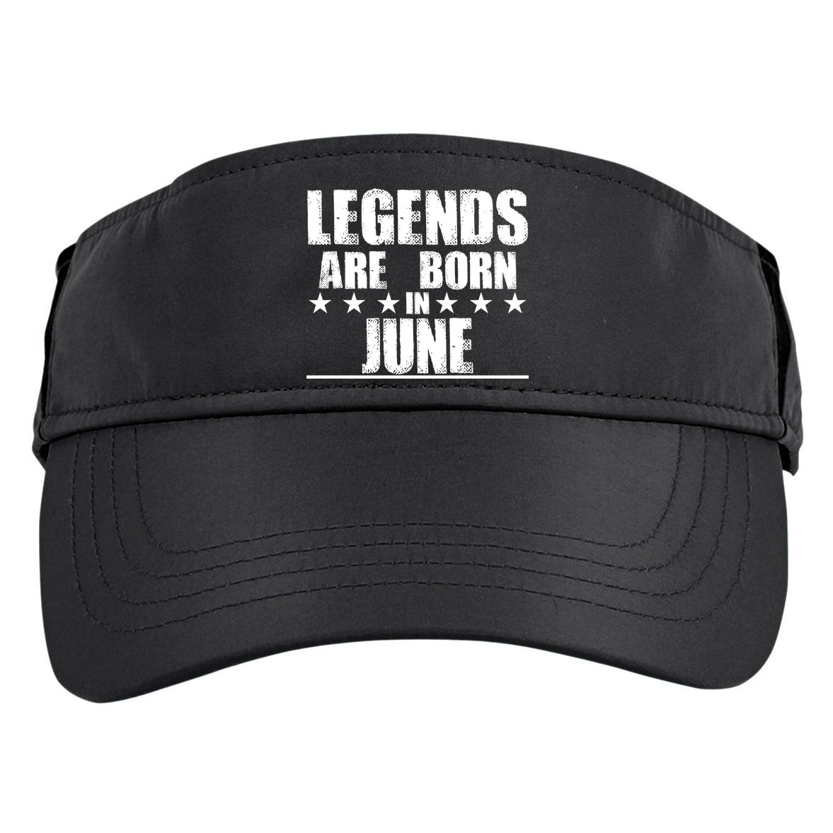 Legends Are Born In June Birthday Adult Drive Performance Visor
