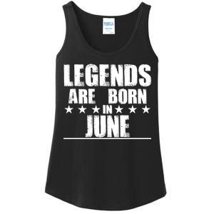 Legends Are Born In June Birthday Ladies Essential Tank