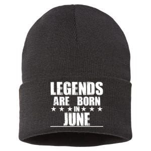 Legends Are Born In June Birthday Sustainable Knit Beanie