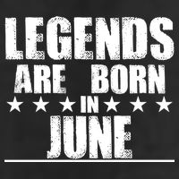 Legends Are Born In June Birthday Golf Towel