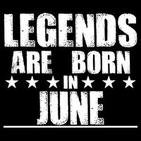 Legends Are Born In June Birthday Women's V-Neck T-Shirt