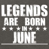 Legends Are Born In June Birthday Cotton Canvas Backpack