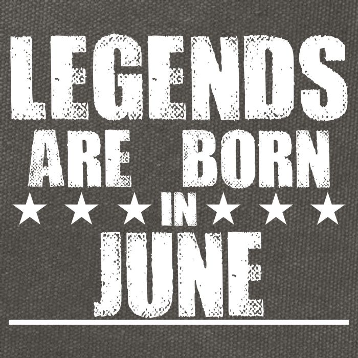 Legends Are Born In June Birthday Cotton Canvas Backpack
