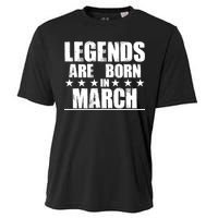 Legends Are Born In March Birthday Cooling Performance Crew T-Shirt