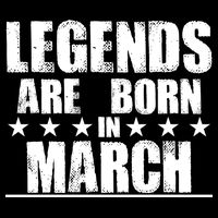 Legends Are Born In March Birthday 16 in Basic Backpack