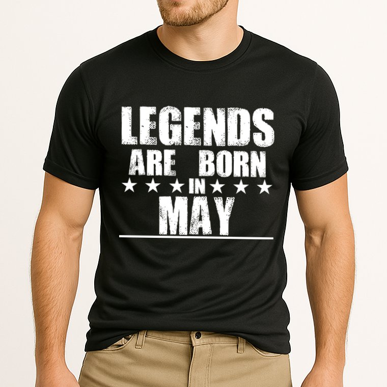 Legends Are Born In May Birthday Cooling Performance Crew T-Shirt