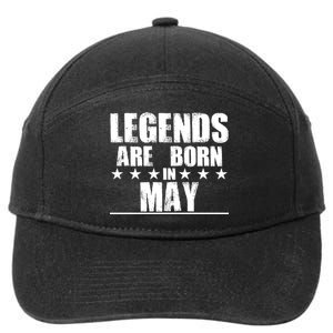 Legends Are Born In May Birthday 7-Panel Snapback Hat