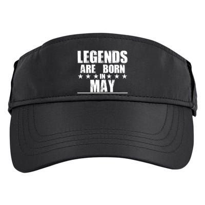 Legends Are Born In May Birthday Adult Drive Performance Visor