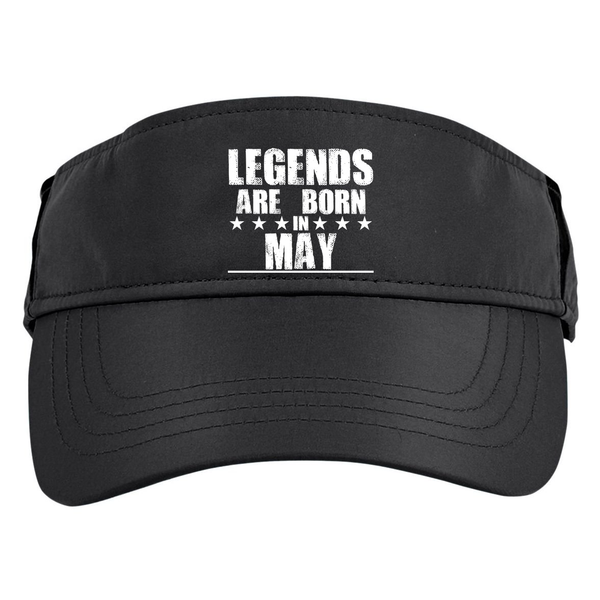 Legends Are Born In May Birthday Adult Drive Performance Visor