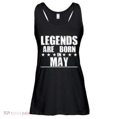 Legends Are Born In May Birthday Ladies Essential Flowy Tank