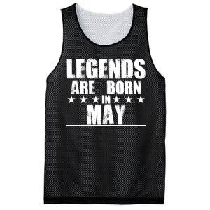 Legends Are Born In May Birthday Mesh Reversible Basketball Jersey Tank