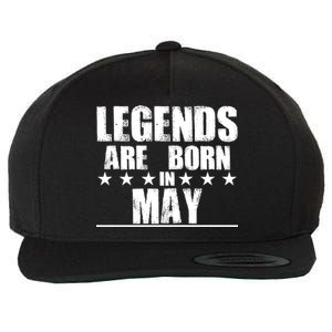 Legends Are Born In May Birthday Wool Snapback Cap