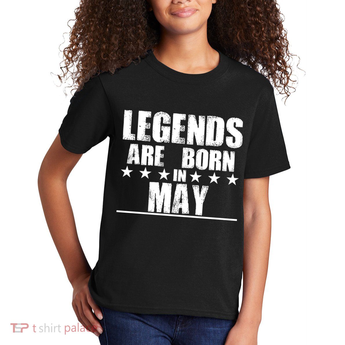 Legends Are Born In May Birthday Kids T-Shirt