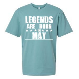 Legends Are Born In May Birthday Sueded Cloud Jersey T-Shirt