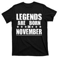 Legends Are Born In November Birthday T-Shirt