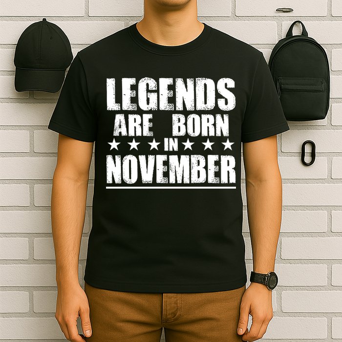 Legends Are Born In November Birthday T-Shirt