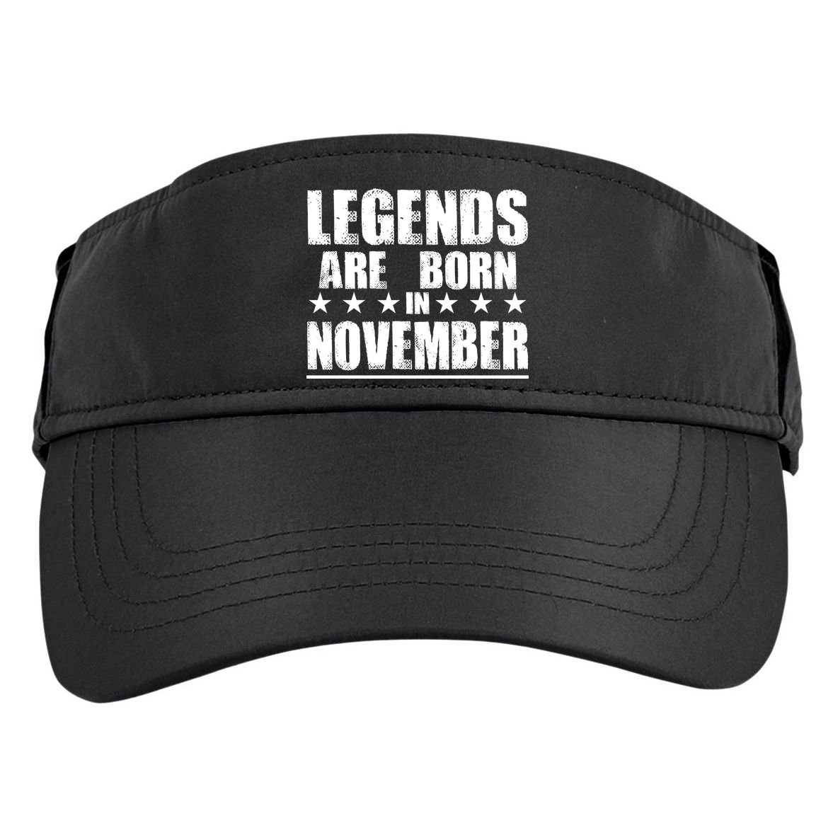 Legends Are Born In November Birthday Adult Drive Performance Visor