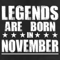 Legends Are Born In November Birthday Golf Towel
