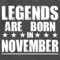 Legends Are Born In November Birthday Vector Backpack