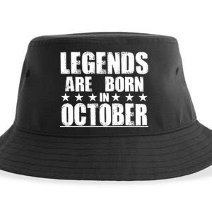 Legends Are Born In October Birthday Sustainable Bucket Hat