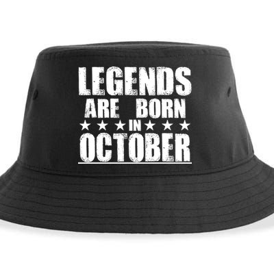 Legends Are Born In October Birthday Sustainable Bucket Hat