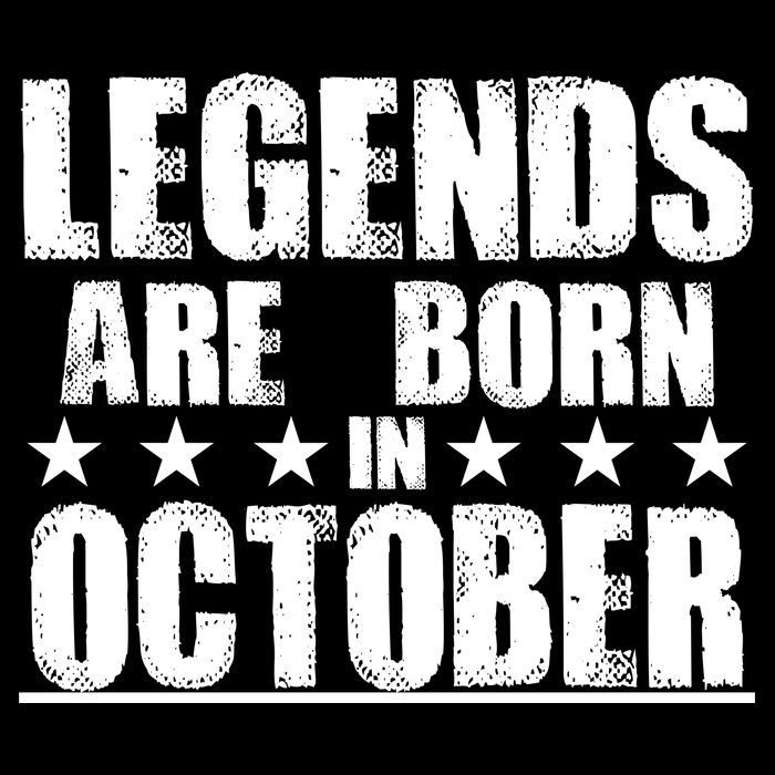 Legends Are Born In October Birthday Button