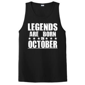 Legends Are Born In October Birthday PosiCharge Competitor Tank