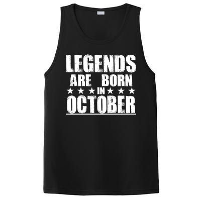 Legends Are Born In October Birthday PosiCharge Competitor Tank