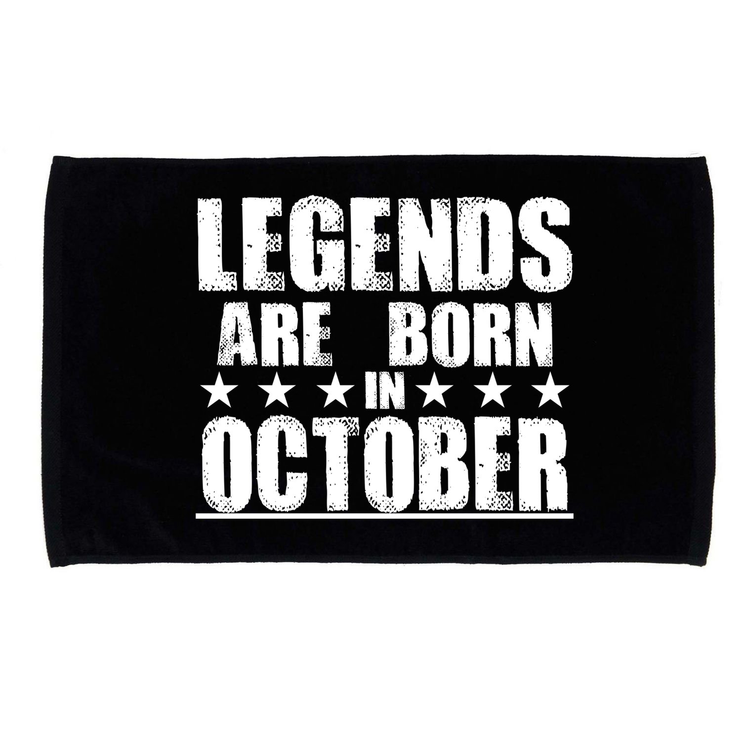 Legends Are Born In October Birthday Microfiber Hand Towel