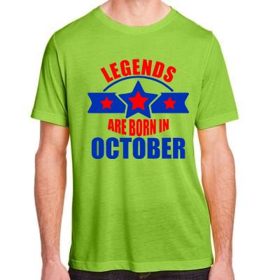 Legends Are Born in October Stars Adult ChromaSoft Performance T-Shirt