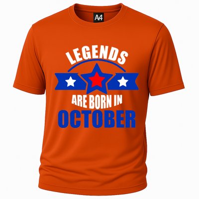 Legends Are Born in October Stars Cooling Performance Crew T-Shirt