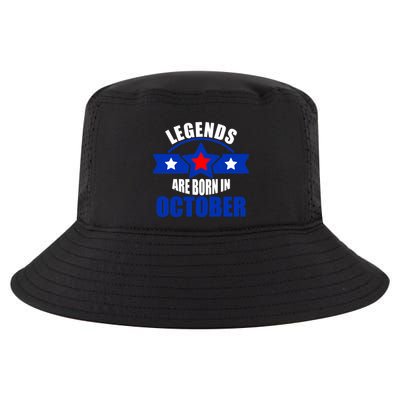 Legends Are Born in October Stars Cool Comfort Performance Bucket Hat