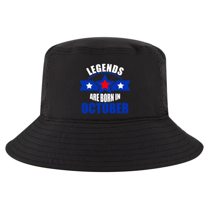 Legends Are Born in October Stars Cool Comfort Performance Bucket Hat