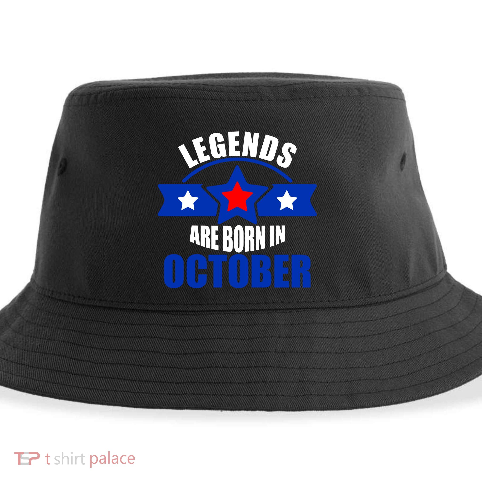 Legends Are Born in October Stars Sustainable Bucket Hat