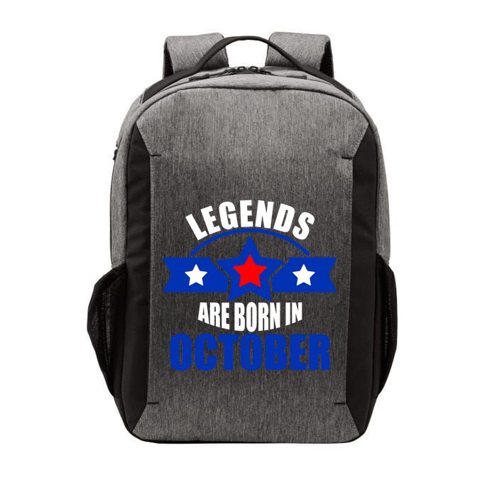 Legends Are Born in October Stars Vector Backpack