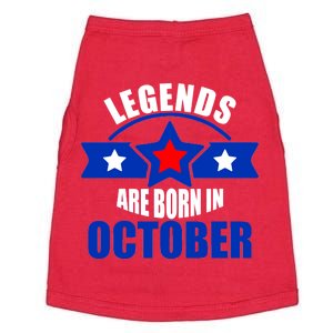 Legends Are Born in October Stars Doggie Tank