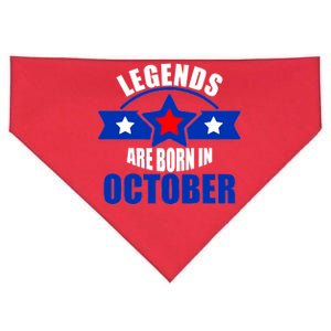 Legends Are Born in October Stars USA-Made Doggie Bandana