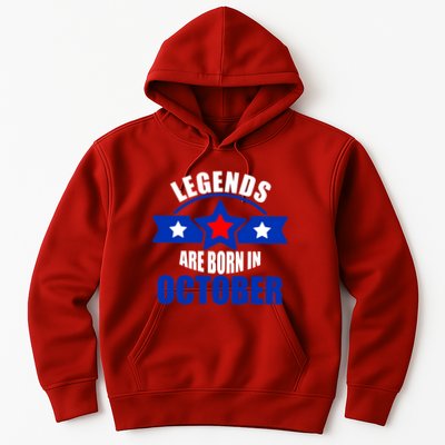 Legends Are Born in October Stars Hoodie