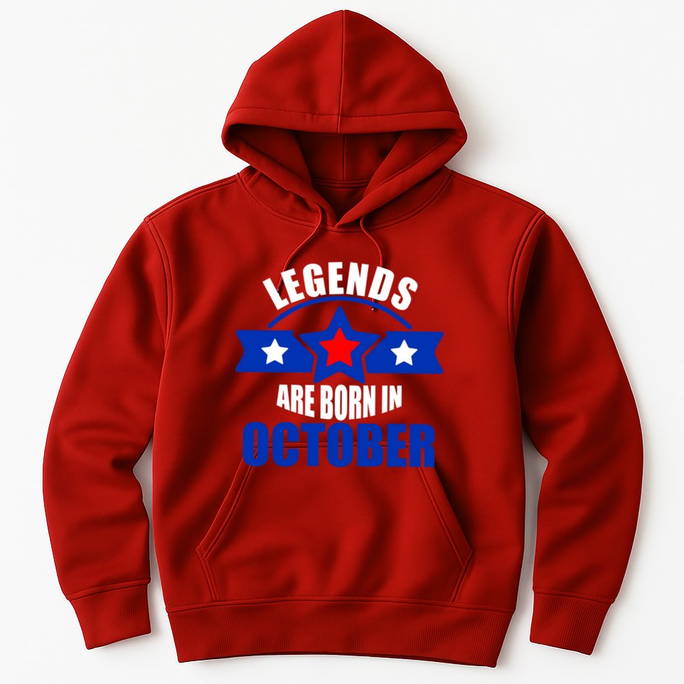 Legends Are Born in October Stars Hoodie