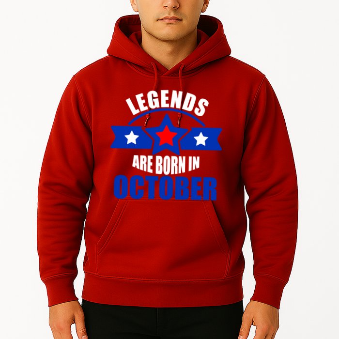 Legends Are Born in October Stars Hoodie