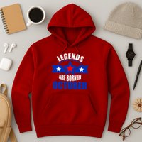 Legends Are Born in October Stars Hoodie