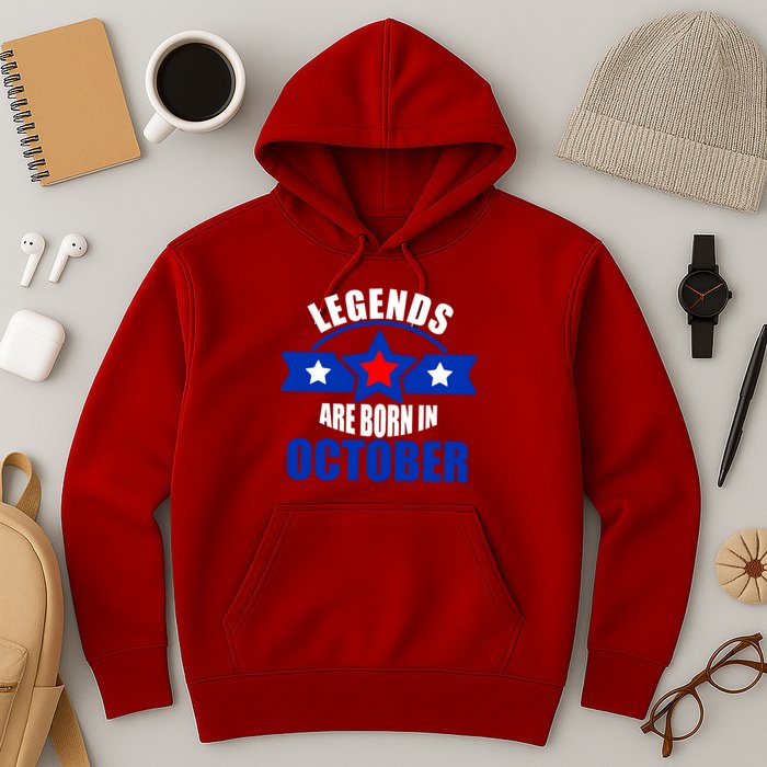Legends Are Born in October Stars Hoodie