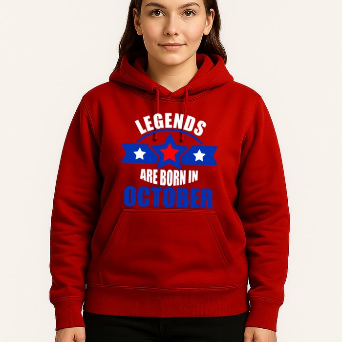 Legends Are Born in October Stars Hoodie