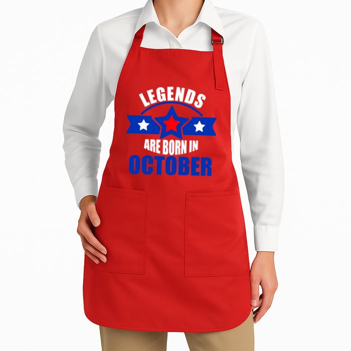 Legends Are Born in October Stars Apron