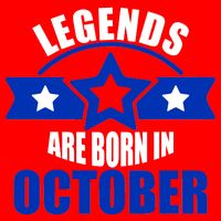 Legends Are Born in October Stars Apron