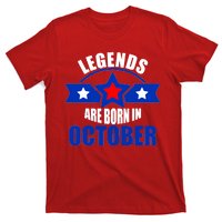 Legends Are Born in October Stars T-Shirt