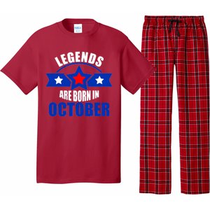 Legends Are Born in October Stars Pajama Set